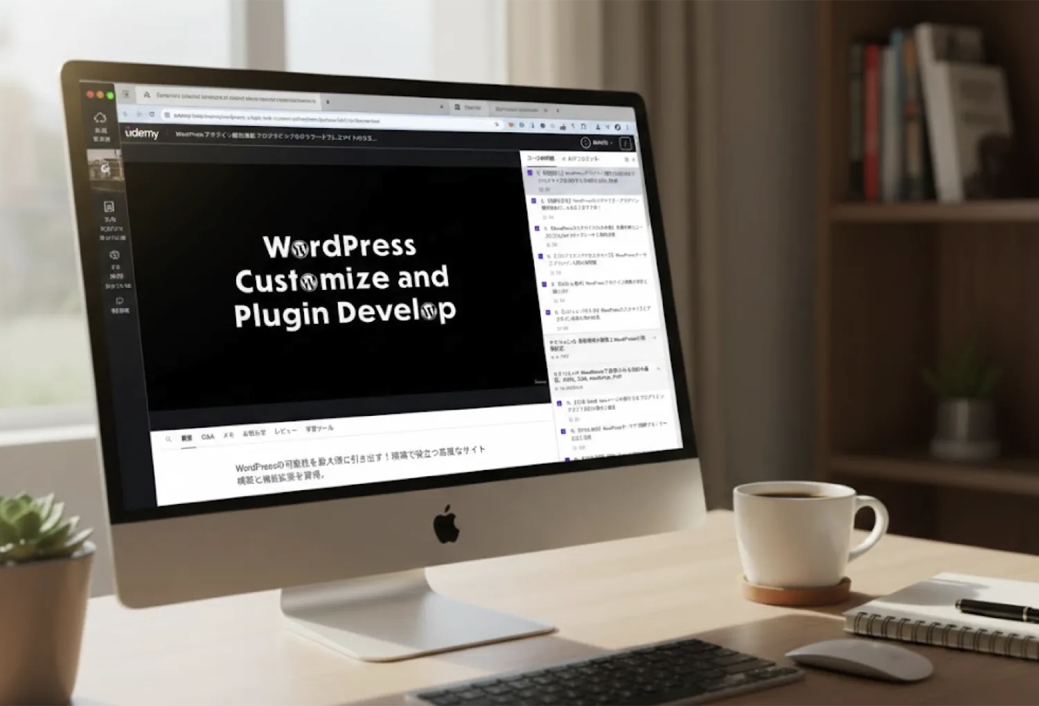 Udemyにて、WordPressプラグイン開発講座を公開しました